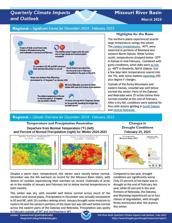 Example image of the Climate Impacts and Outlook report